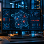 Ilustrație conceptuală despre testarea securității informatice cu AI în Franța